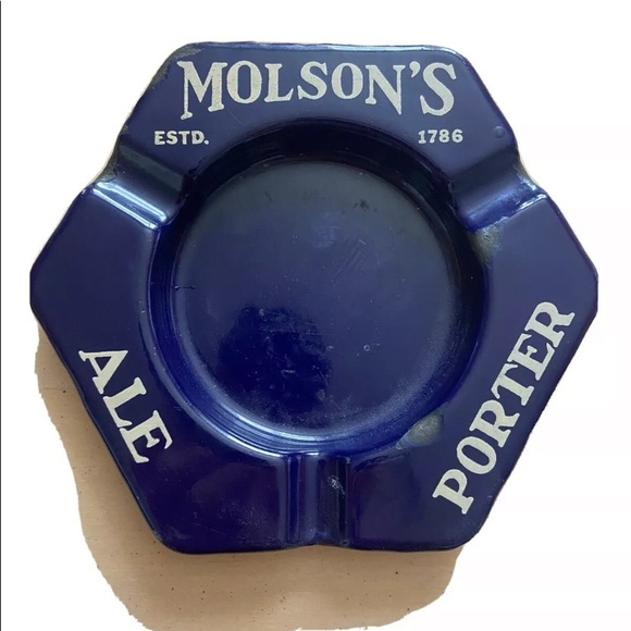 Antique MOLSON Ash Tray - 1930s VINTAGE - Enamelled Cast Iron - Picture 4 of 4